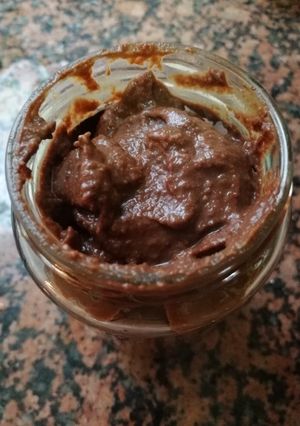 Una foto de Nutella de calabaza. Receta saludable para diabetes