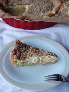 Apfel-Topfenkuchen mit Zimtstreusel auf Mürbteig 🍎 Rezepthauptbild