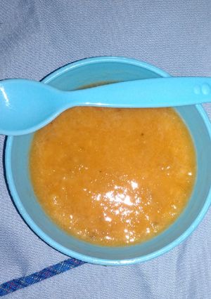 Foto resep MPASI 6M - Pure Wortel & Pisang Kepok