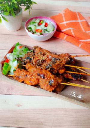 Foto resep Sate Ayam Bumbu Kacang
