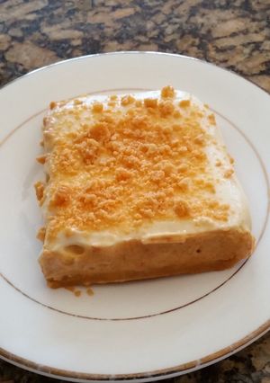 A picture of Pumpkin Oreo Cookie /Jello Pudding Mousse Tart.