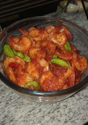 Foto resep Balado upet (udang pete)