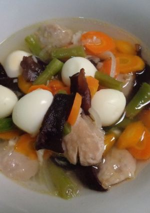 Foto resep Sop Puyuh Bakso