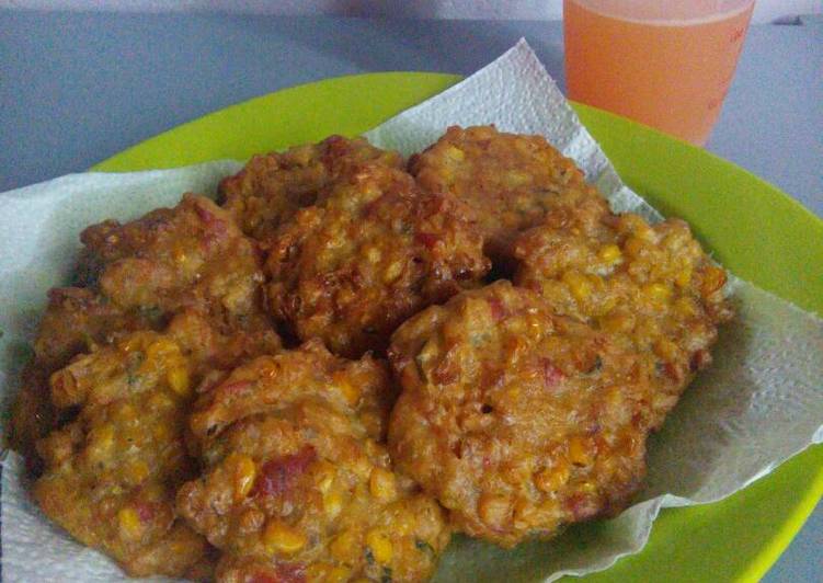 Resep Perkedel jagung renyah yang praktis