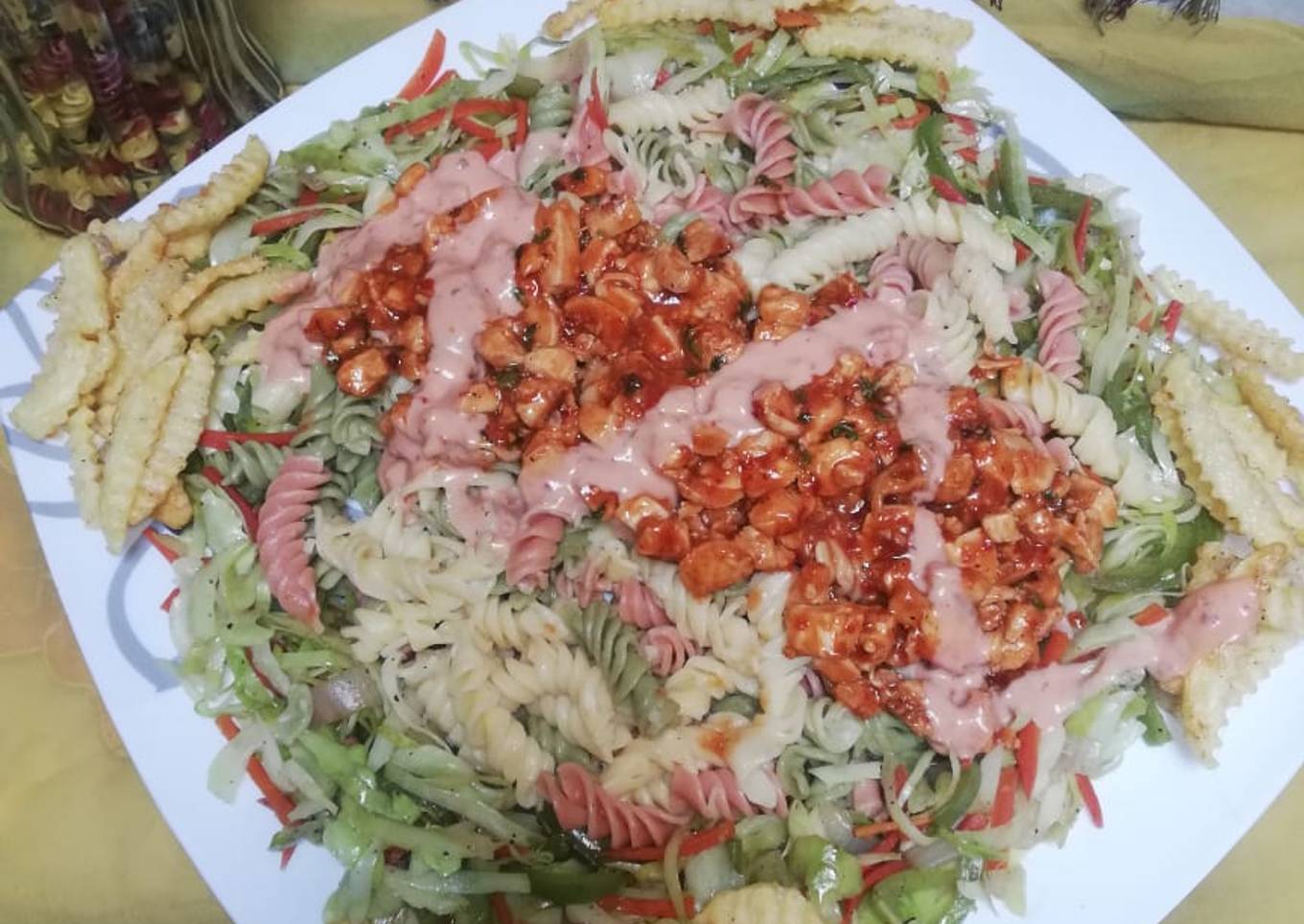 Tri-Colour Chicken Pasta Platter