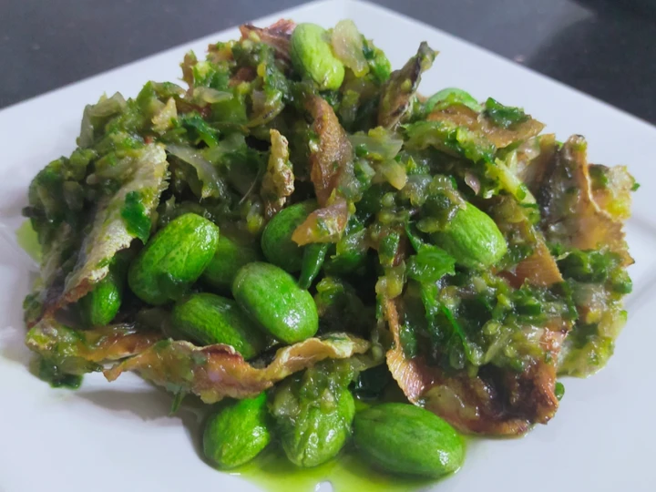 Easy Steps to Make Recipes Resep Ikan Asin Goreng Dan Pete Sambel Ijo Ala SHEBB&amp;#39;S KITCHEN the So Delicious Can Pamper Your Tongue.