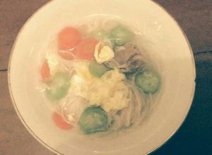 Foto resep sup bening misoa kaldu jamur
