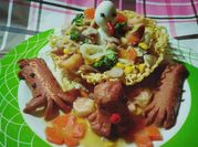 Gambar mie kering capcay