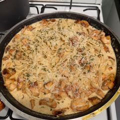 A picture of High Protein Chicken Alfredo.