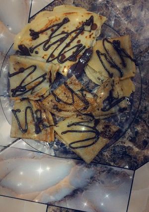 صورة لوصفة كريب نوتيلا ولاروع 🤤🤤