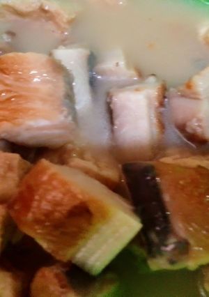 Foto resep Ikan pari asap (pe) santan