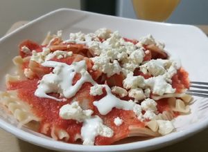 Una foto de Lasagna pezzi al pomodoro