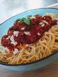 Chipolata and meatball bolognese