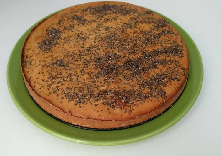 Bizcocho de plátano, piñones y chía sin lactosa