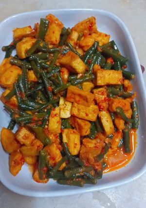 Foto resep Gulai Kacang Panjang Tahu