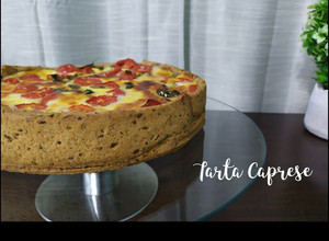 Una foto de Tarta Caprese