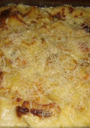 Una foto de Papas a la crema