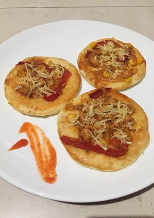 Foto resep Chicken cheese with 🌽 mini's 🍕