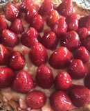 Tarta de fresas y crema pastelera