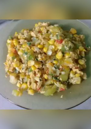 Una foto de Revuelto de verduras ii🌶🌽🌽🥕🍆