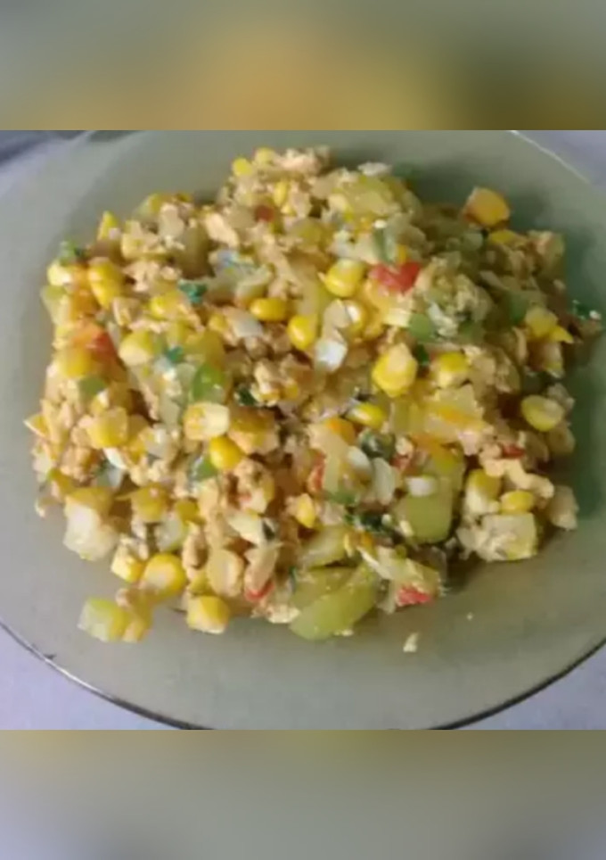 Una foto de Revuelto de verduras ii🌶🌽🌽🥕🍆