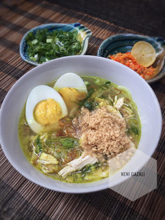 Foto resep Soto Ayam Lamongan plus Bubuk Koya