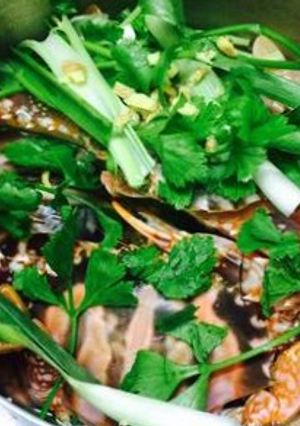 Hình của món Ghẹ nấu nước dừa.