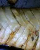 Tarta trenza de pollo ( relleno facil hecho en microonda