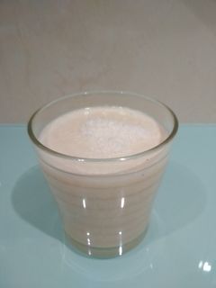 Una foto de Batido de plátano y coco rallado