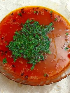 عکسی از دستور سوپ جو