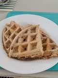 Waffle sem leite, sem glúten, sem ovos