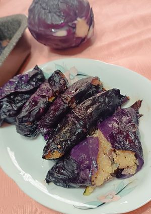 Foto di Involtini di cavolo viola e quinoa