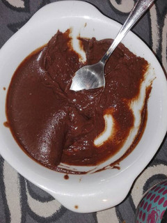 Una foto de Mousse de chocolate