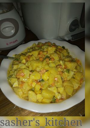 A picture of Savory potato sauce.