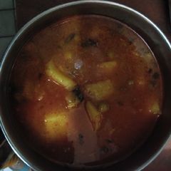 A picture of Soya bean matar Aloo.