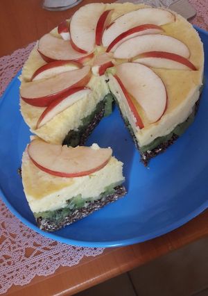 Fitt gyümölcstorta recept fotója