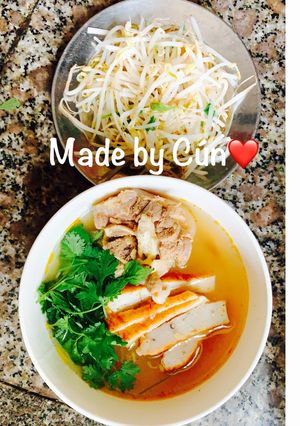 Hình của món Bánh canh bột nhứt(bột sắn).