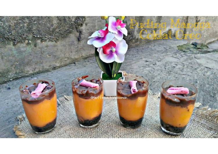 Puding Mangga Coklat Oreo
