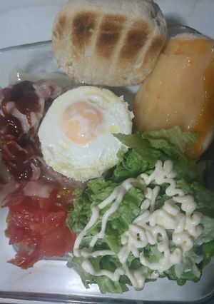 Una foto de Hamburguesa deconstruida
