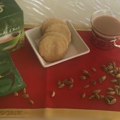 A picture of Royal Chai cardamom flavour Biscuits.
