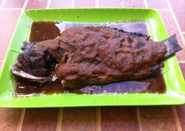 Resep Nila Bakar saos rempah yang Menggugah Selera