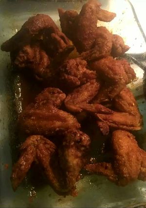 A picture of Dallas BBQ Hennessy Wings.