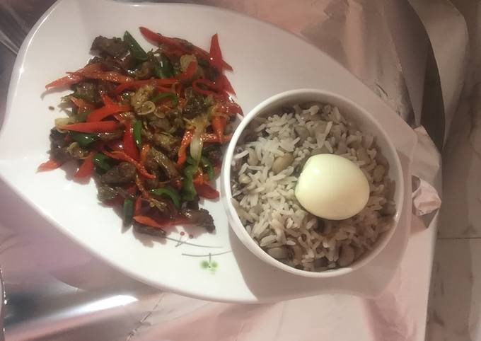 Recipe of Speedy Garau garau&amp;Steak stir fry