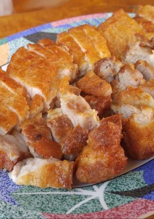 รูปของ หมูสามชั้นทอดน้ำปลา #รักบ้านเกิด