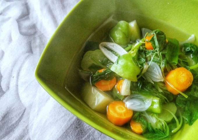 Sayur Bening Bayam / Clear Spinach Soup Recipe by Iskan Detia Karina -  Cookpad