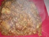 Guiso de carne con arroz y arvejas