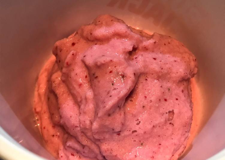 Frappé de fresas 🍓 🍓 🍓