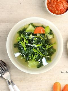 Foto resep Sayur bening Bayam Labu siam