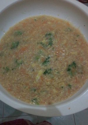 Foto resep Veggie Oatmeal with Egg