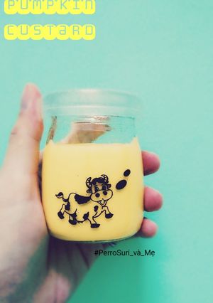 Hình của món Pumpkin custard - Custard bí đỏ.